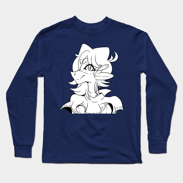 Anthro Shark Cutie Long Sleeve T-Shirt by kelsmister